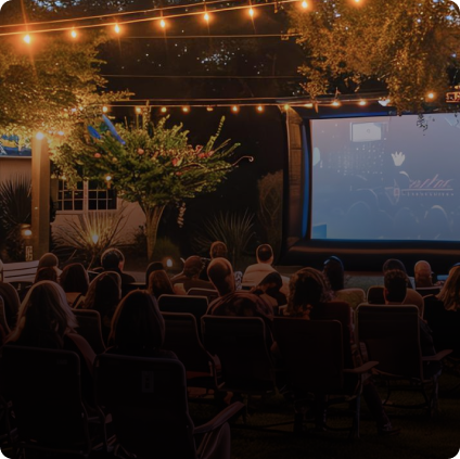 Open-air movie screenings